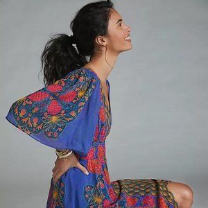 Anthropologie Farm Rio Maxi Dress L NWT